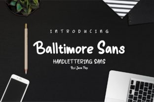 Balltimore Font: A Hand Lettering Sans for Web Design