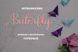 Buterfly: A Modern Calligraphy Font for Makers