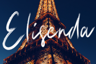 Elisenda: A Playful Brush Typeface for Modern Editorial Design