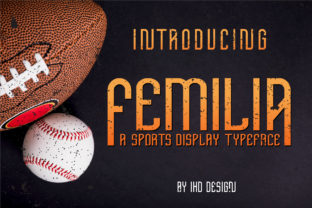 Femilia: A Sporty Serif Typeface for Bold Editorial Design