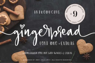 Gingerbread Duo: A Bouncy Script Font for Makers