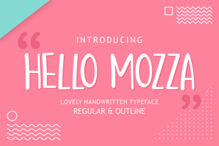 Hello Mozza: A Charming Script Handwritten Font for Makers