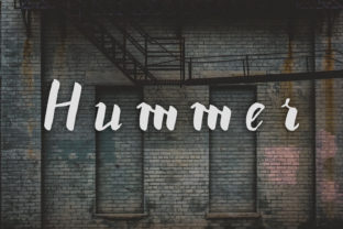 Hummer Font: The Ultimate Brush Script for Crafters