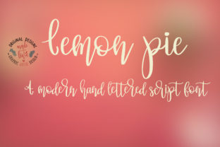 Lemon Pie: A Modern Script Font for Editorial Design