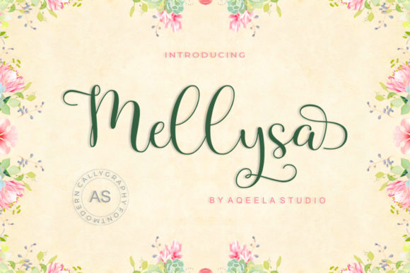Mellysa: A Modern Script Font for Elegant Branding