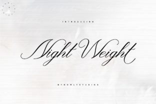 Night Weight Script: The Elegant Typeface for Small Business Branding