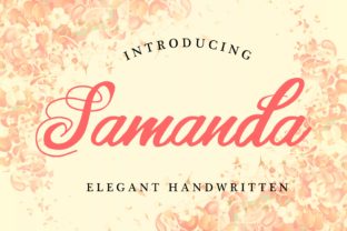 Samanda: A Modern Script Handwritten Font for Elegant Editorial Design