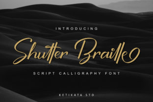 Shutter Braille Script: The Energetic Typeface for Bold Campaigns