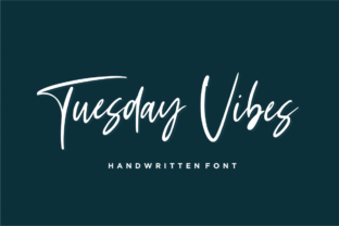 Tuesday Vibes: A Modern Script Font for Crafters