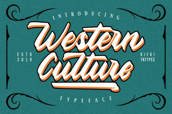 Western Culture: A Bold Script Handwritten Font for Makers